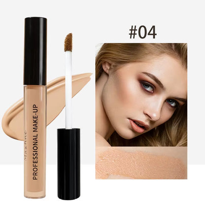 6-Color Flawless Concealer, Improving Uneven Skin Tone, Light, Medium Coverage, Semi-Matte, and Pure.