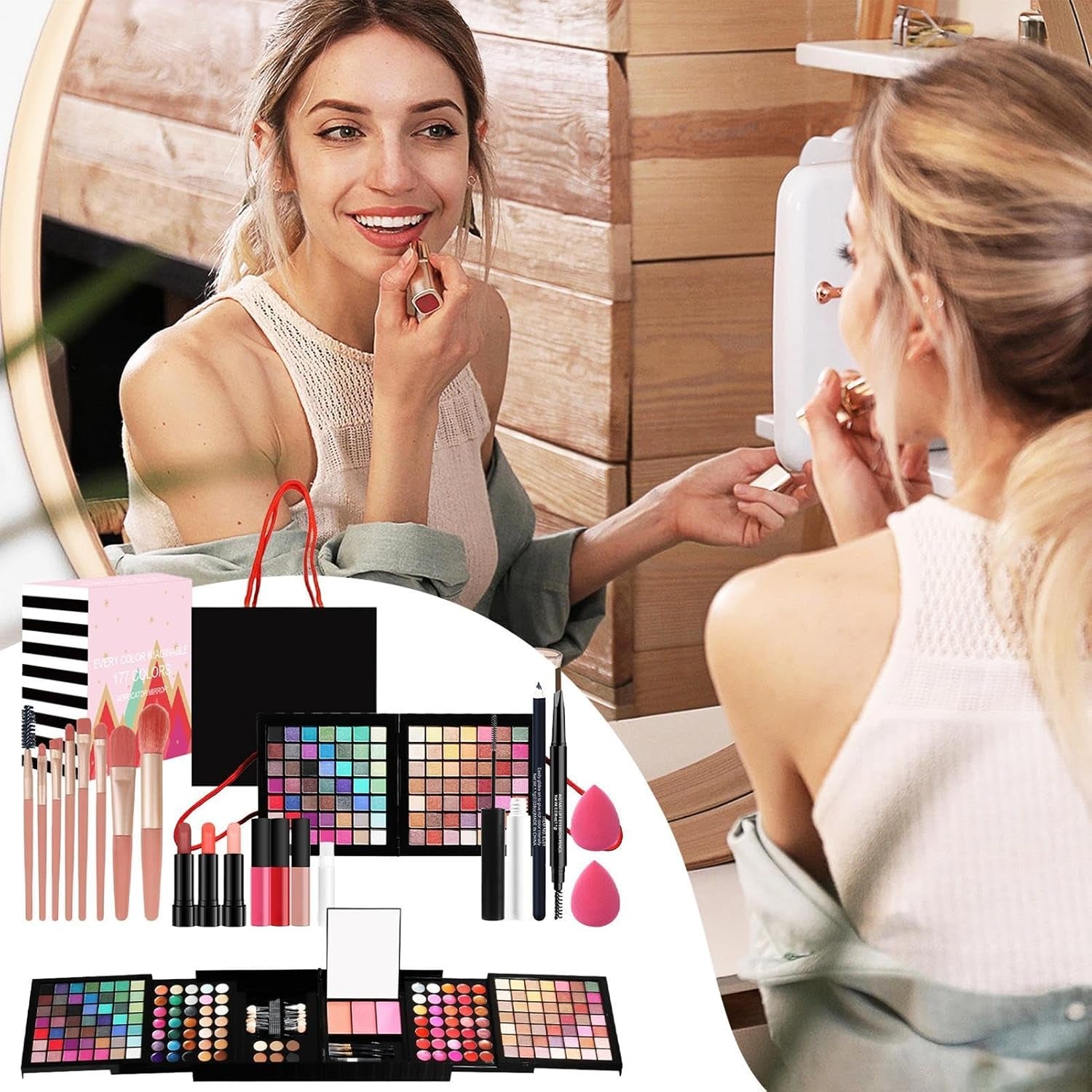 Full Makeup Kit, All in Makeup Kit, Complete Cosmetic Kit, Makeup Palette for Beginners, Makeup Essentials Set, Beauty Kit for Women, Beginner Makeup Kit, Makeup Set for Girls, Travel Makeup Kit