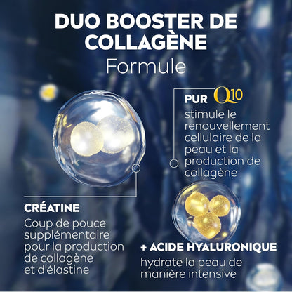 Q10 Power Soin Contour Des Yeux (1X15 Ml), Crème anti Rides Yeux Enrichie En Q10 Pur & Acide Hyaluronique, Soin Anti-Âge Anti-Cernes Booster De Collagène, Crème Hydratante Tous Types De Peaux