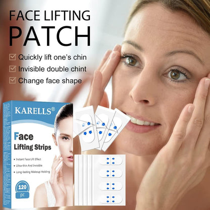 Face Lift Tape, Autocollant Lifting Visage,Tape Face Lift,Patchs De Levage De Visage Invisibles,Face Lifting Tape,Tape Face Lift,V-Line Face Lift Patch,Kit De Lifting Du Cou Et Des Yeux, 120 PCS