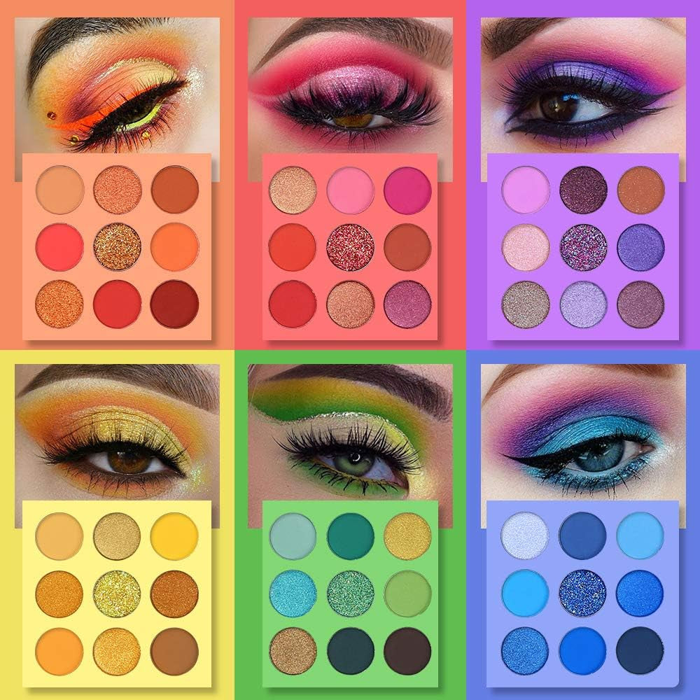 Fard À Paupières 54 Couleurs - Ombres À Paupières Palette Maquillage Yeux Mat Pigmentées - Eyeshadow Imperméable Hautement Portabilité Longue Durée