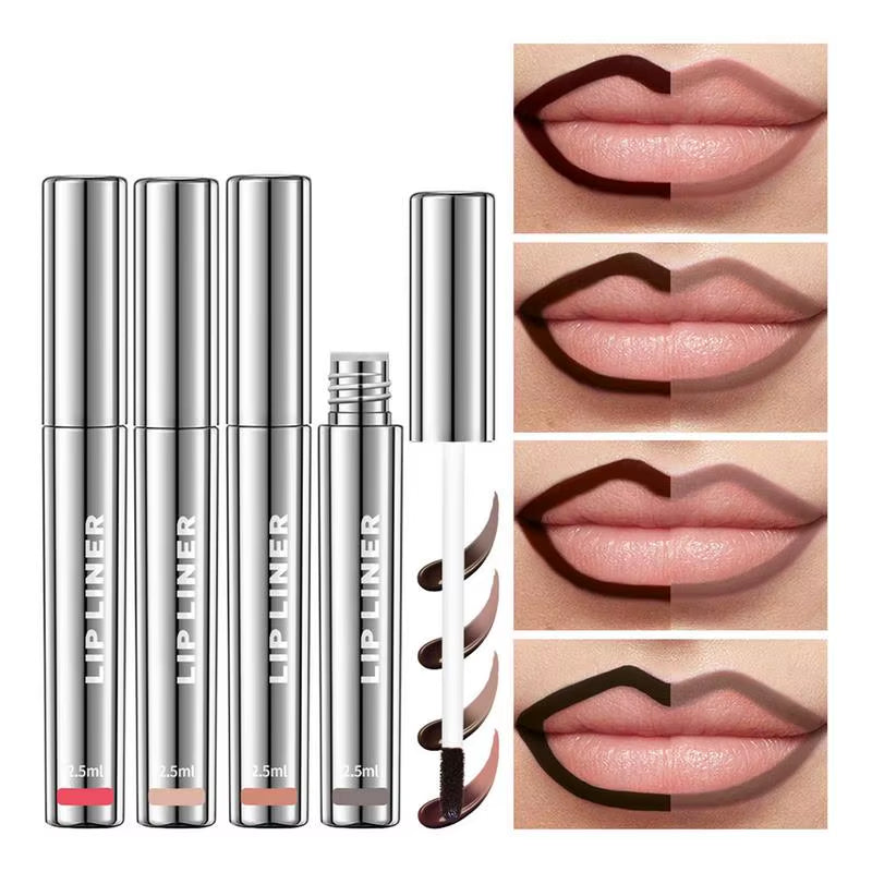 Peel off Lip Liner Pigmented Lip Liner Stain Matte Finish Peel off Lip Stain Lip Tinted Brown Contour Tear-Off Lips Stain