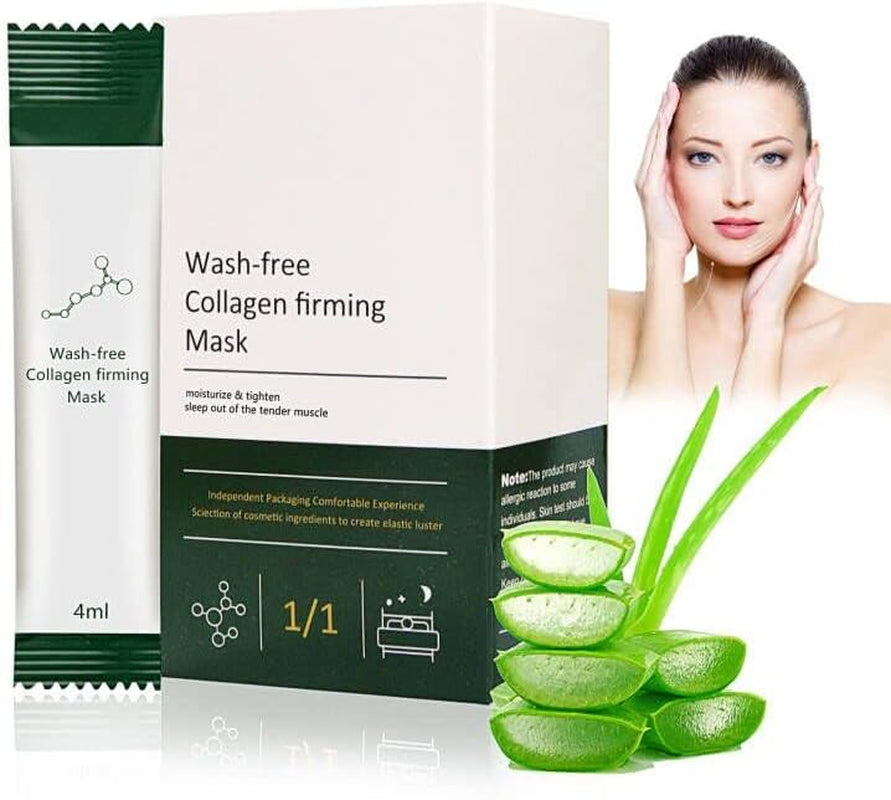 20 Pièces Collagen Sheet Mask, Masque Raffermissant Au Collagène, Korean Wash-Free Collagen Firming Mask, Masque Collagene Visage, Masque Visage Soin Pour Femme Hommes