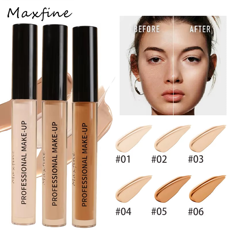 6-Color Flawless Concealer, Improving Uneven Skin Tone, Light, Medium Coverage, Semi-Matte, and Pure.