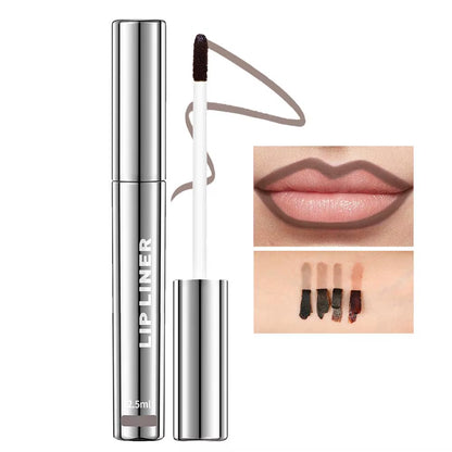 Peel off Lip Liner Pigmented Lip Liner Stain Matte Finish Peel off Lip Stain Lip Tinted Brown Contour Tear-Off Lips Stain