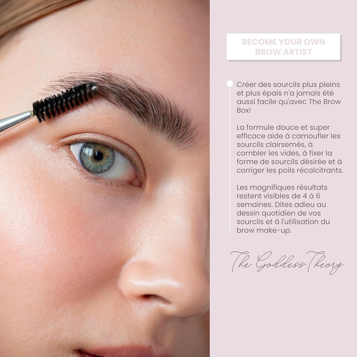 The Goddess Theory® | Kit De Début Brow Lift | Ensemble De Lifting Et Lamination Des Sourcils | Pinceau Et Ciseaux Inclus | Testé Dermatologiquement