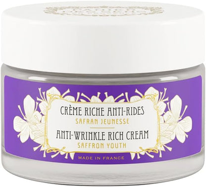 - Crème Riche Visage Anti-Âge - Acide Hyaluronique + Extrait De Safran - Anti-Rides Et Lifting - Soin Visage Pour Femmes - Hydratant Visage 95% Ingrédients Naturels – 50ML