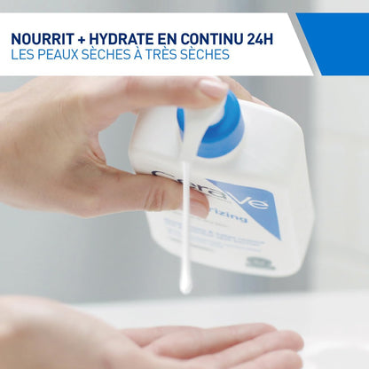 Cerave - Routine Hydratante - Gel Moussant 88 Ml + Lait Hydratant 473 Ml - Nettoie, Hydrate & Préserve La Barrière Cutanée - Soins Aux 3 Céramides Essentiels - Peau Mixte À Grasse