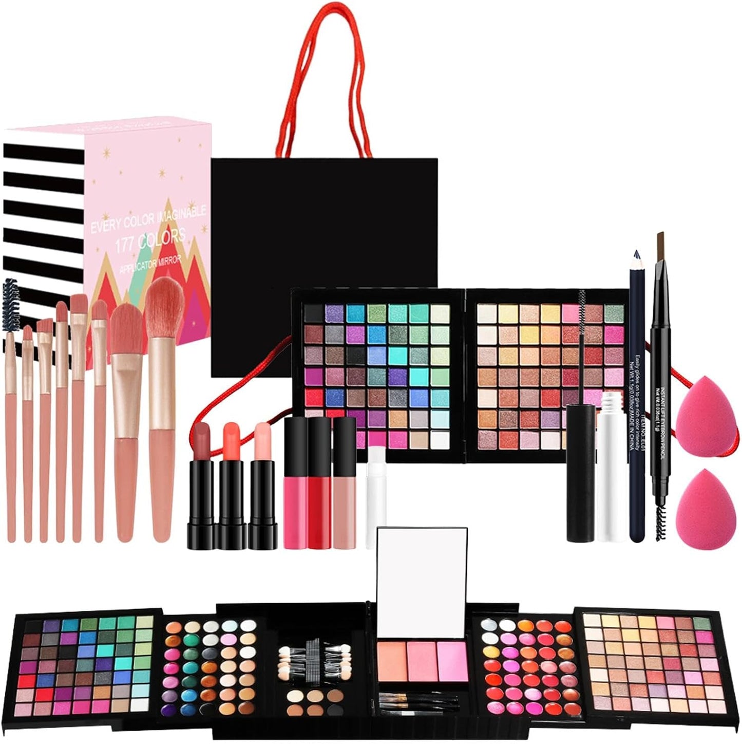 Full Makeup Kit, All in Makeup Kit, Complete Cosmetic Kit, Makeup Palette for Beginners, Makeup Essentials Set, Beauty Kit for Women, Beginner Makeup Kit, Makeup Set for Girls, Travel Makeup Kit