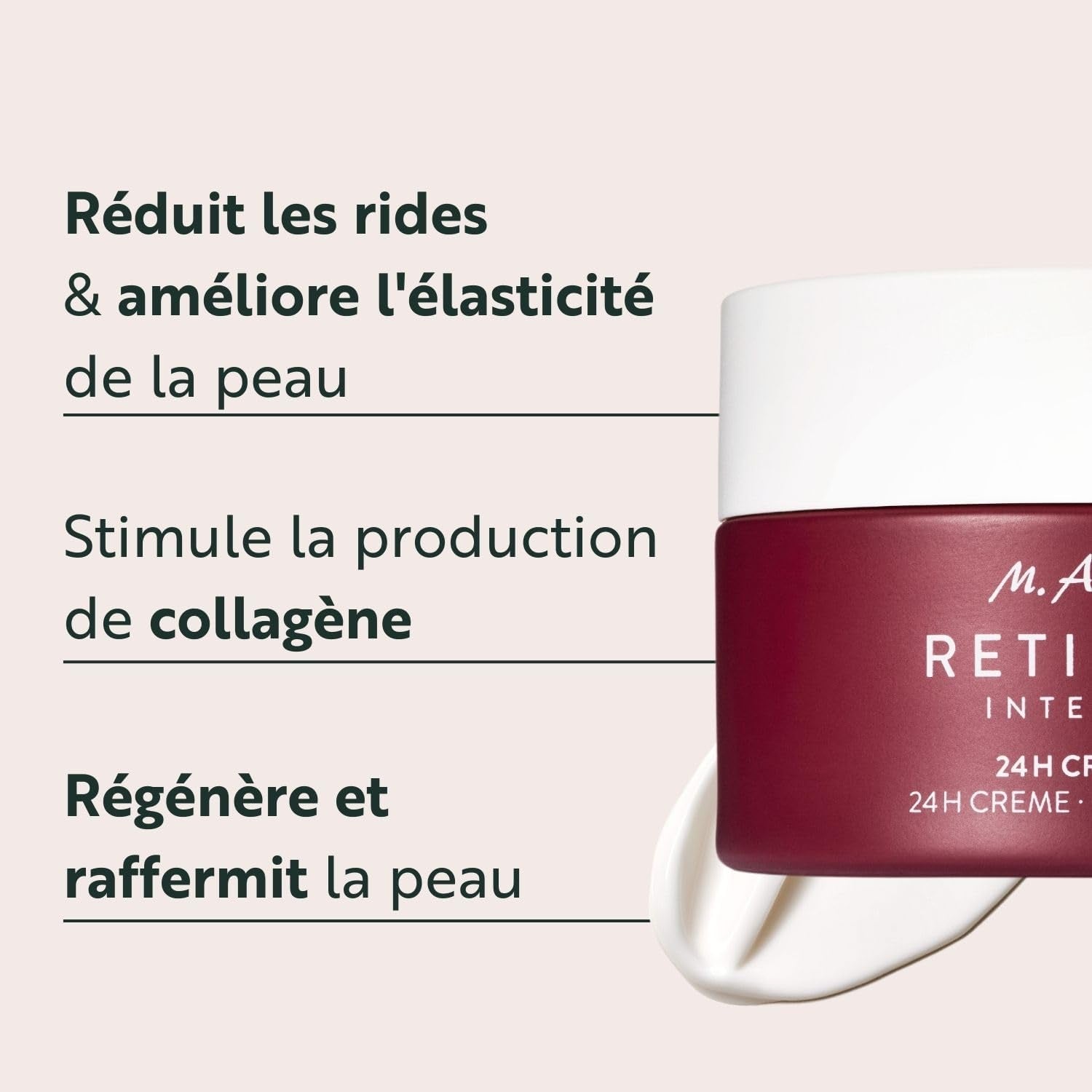 RETINOL INTENSE Crème Jour Et Nuit (50 Ml) – Crème Anti-Rides Haute Efficacité Au Rétinol, Améliore L'Élasticité Et La Fermeté De La Peau, Unifie Également Les Peaux À Tendance Acnéique