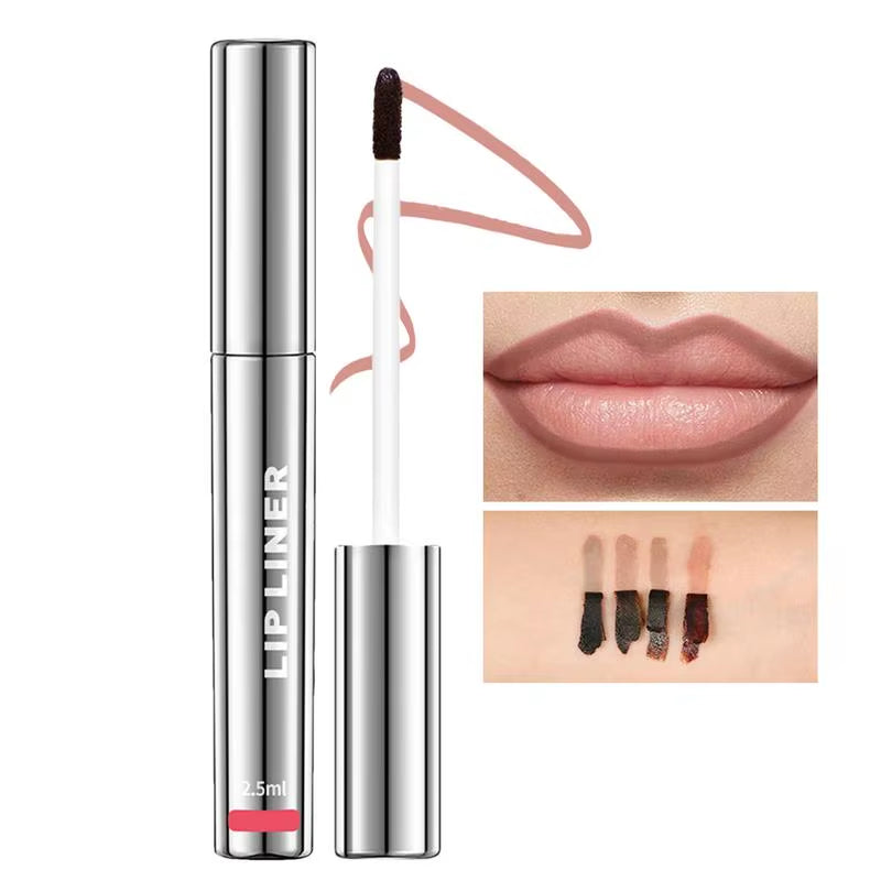 Peel off Lip Liner Pigmented Lip Liner Stain Matte Finish Peel off Lip Stain Lip Tinted Brown Contour Tear-Off Lips Stain